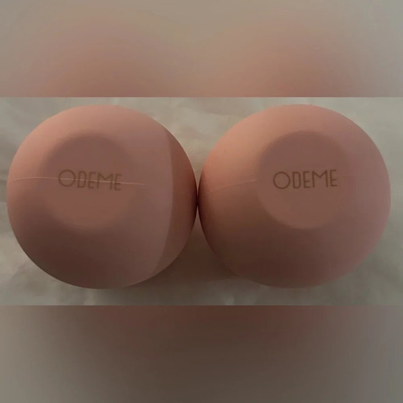 New! ODEME Pink Silicone Stemless Wine Glasses Pair - Picture 4 of 5